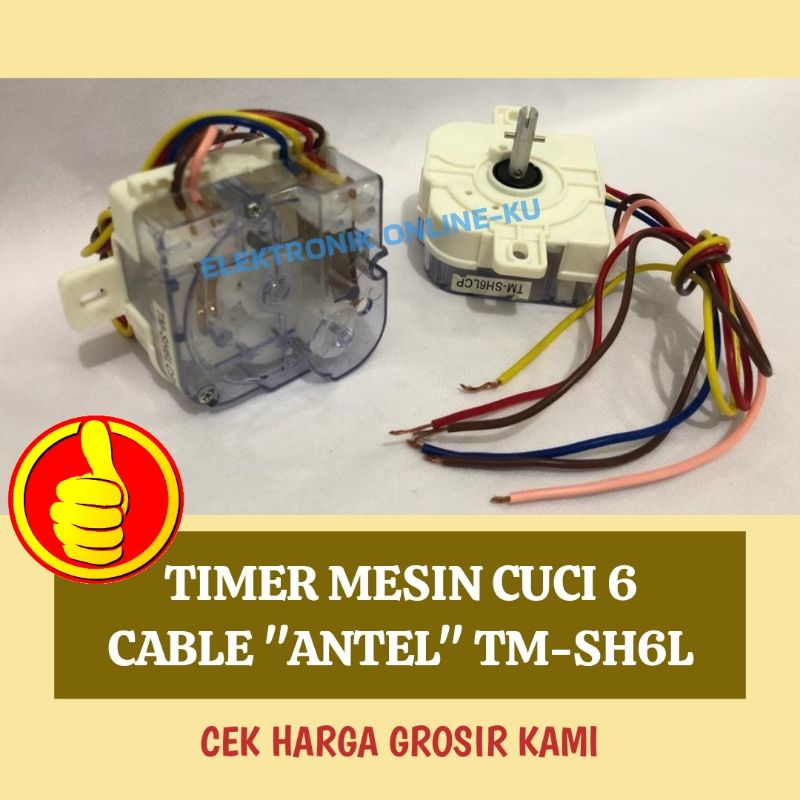 TIMER MESIN CUCI 6 KABEL ANTEL TMSH6L