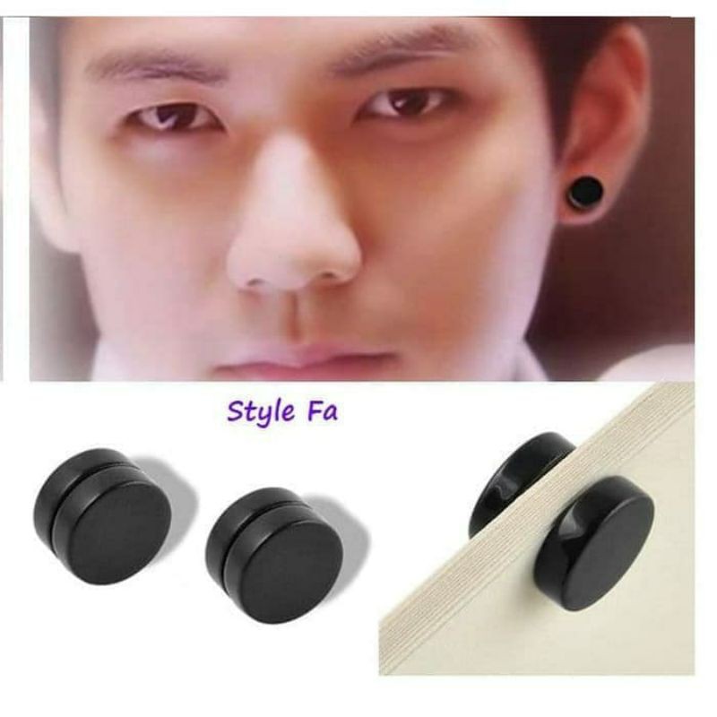 anting magnet palsu tanpa tindik