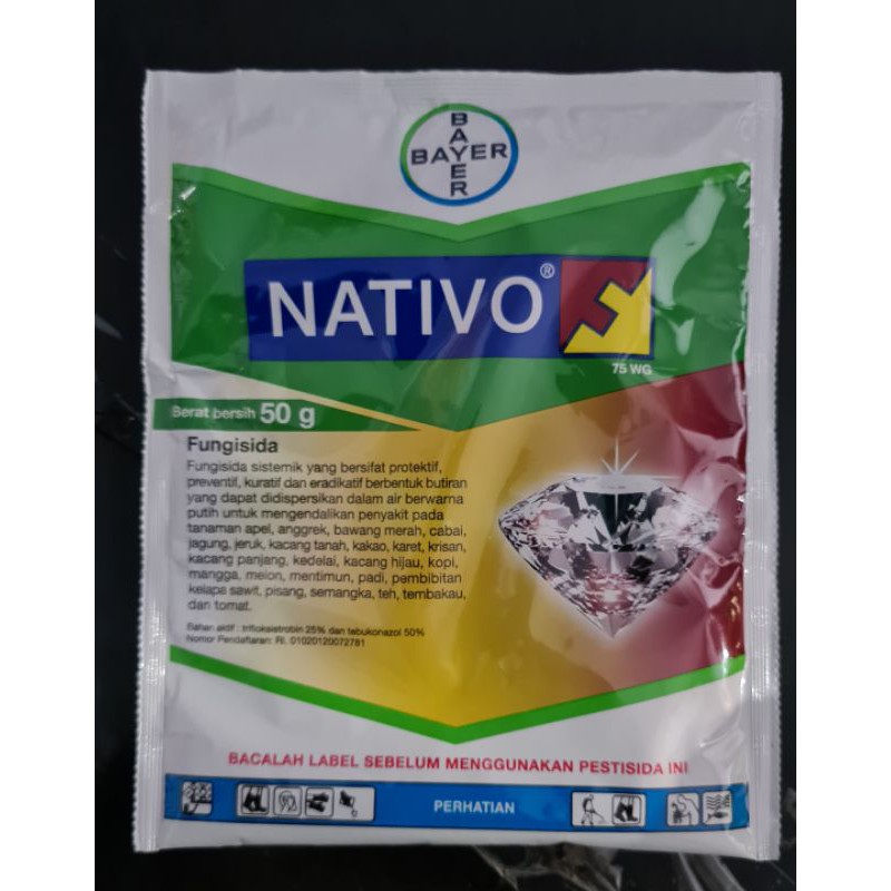 Fungisida NATIVO 75WG 50Gram Untuk Bercak Daun