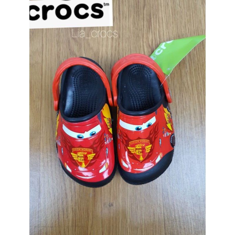 Crocs anak led lampu cars new / sepatu anak crocs