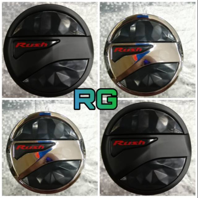 TANK COVER ALL NEW RUSH WARNA CHROME &amp; BLACK ORIGINAL KHUSUS TOYOTA RUSH