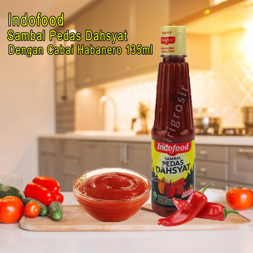 Sambal Pedas Dahsyat *Indofood * Sambal dengan cabai Habanero * 135ml