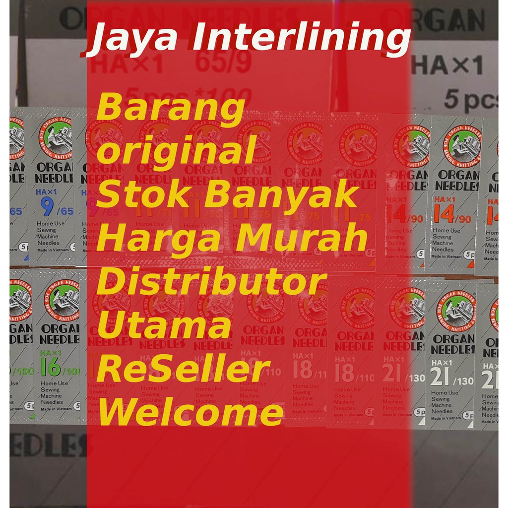 Jarum Jahit Organ Needles Jenis HA