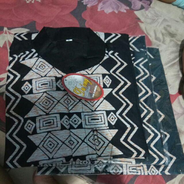 Bswart Batik Hrb026 Kenongo Hem Pendek Padi Pekalongan M L Xl Batik Pria Murah Modern Grosir