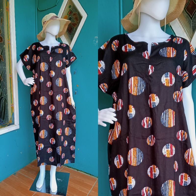 Daster Habel/HISBI Long BUSUI Panjang Semata Kaki Bahan Rayon Premium-Hisbi busui 16