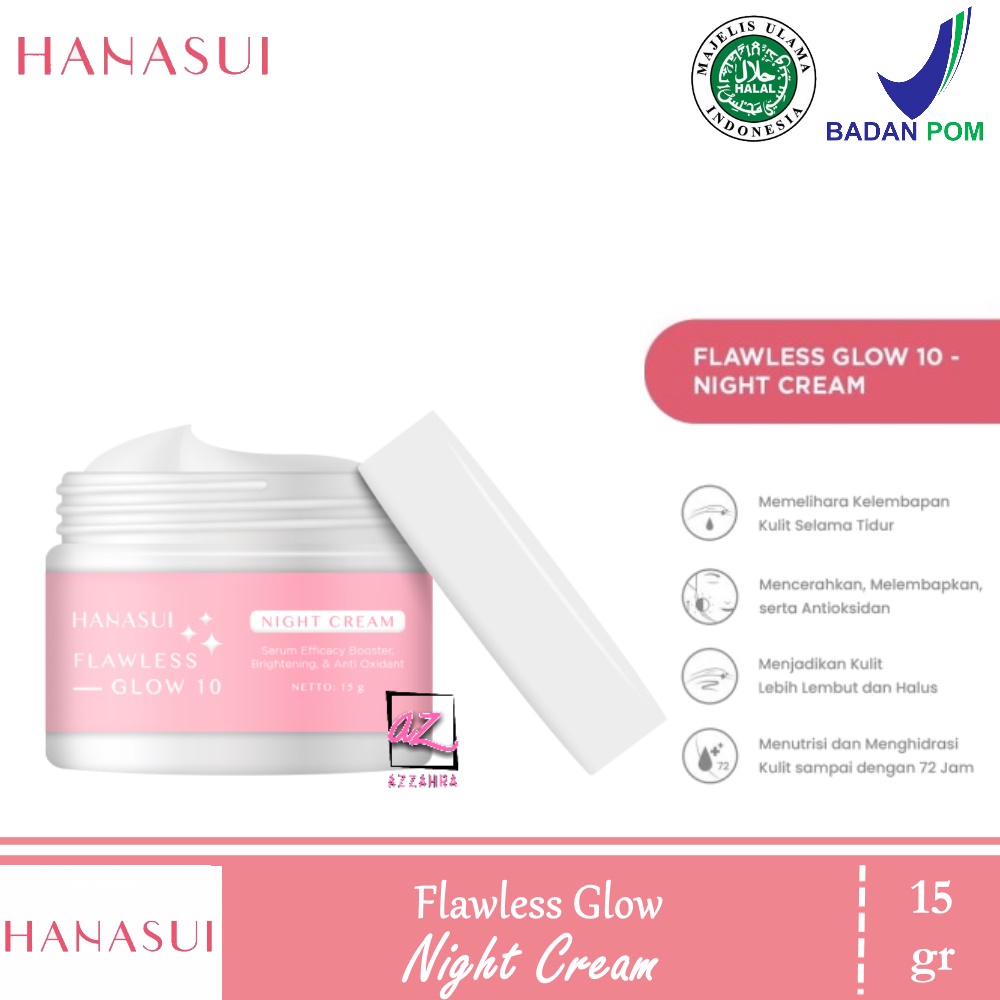 HANASUI Flawless Glow Paket Day Cream &amp; Night Cream - 2pcs