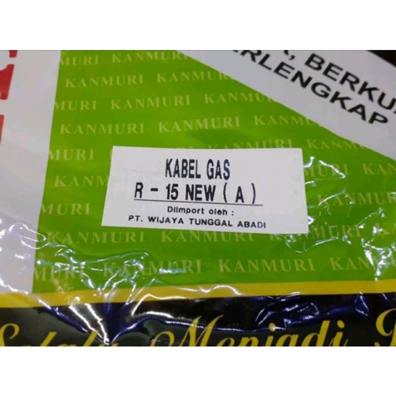 kabel tali gas R 15 R15 New bagian A original Kanmuri