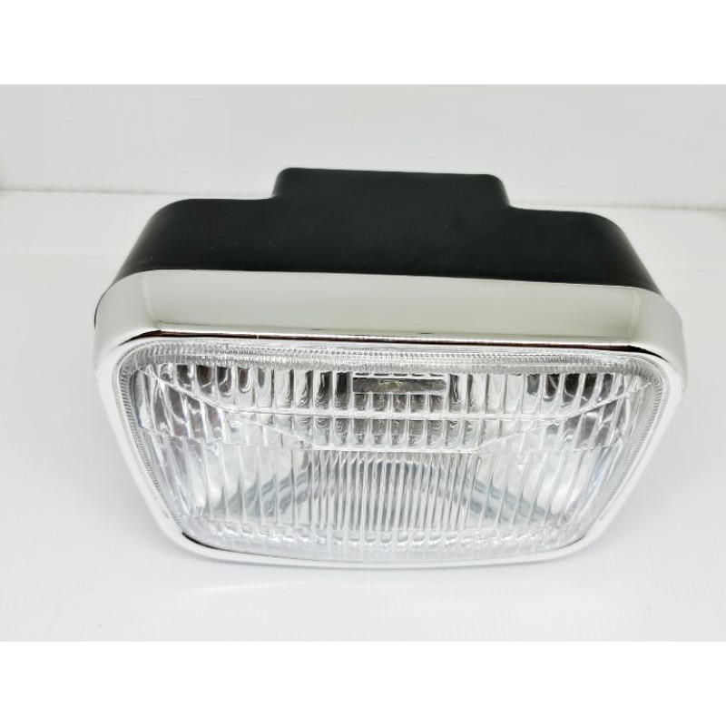 HEADLAMP REFLEKTOR LAMPU DEPAN YAMAHA RX KING OVAL HITAM CROME Rxking Rx king new 2012