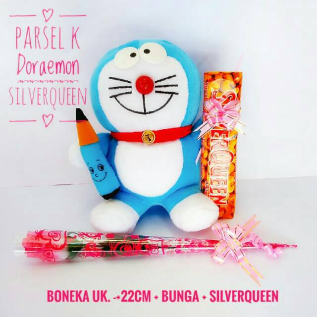 

Parcel hadiah valentine paket boneka coklat bunga