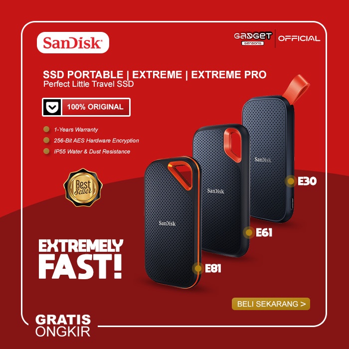 SanDisk Extreme Portable USB 3.1 Type-C External SSD