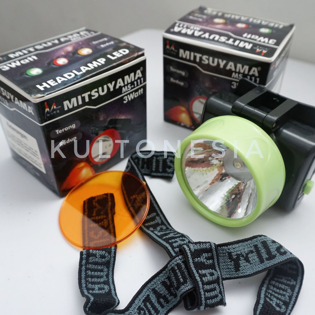 Lampu Senter Kepala MITSUYAMA MS-111 Headlamp LED Super Terang Highlight