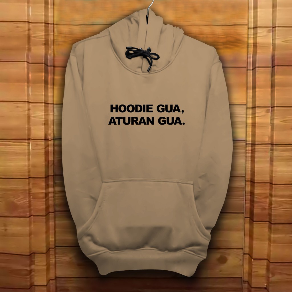 Hoodie Pria / Hodie Pria  / Jaket Pria / Sweater Hoodie Aturan Gua Bahan Fleece UK L-XL