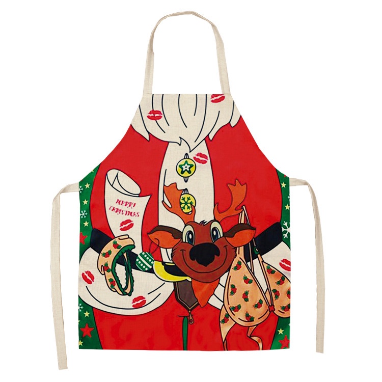 Celemek Natal Christmas GIFT HADIAH APRON XMAS DECORATIONS HIASAN ORNAMEN CUTE Lucu UNIK SANTA CLAUS KARTUN CARTOON Costum Murah GIFT SOUVENIR Celemek Santa Rusa Snowman Hadiah KADO READT STOCK