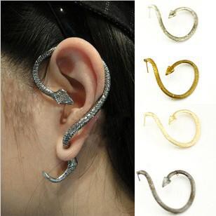 BRGUNIK Anting 1 Pasang Anting Gantung Model Ular Gaya Retro untuk Wanita Import A051