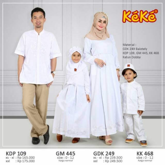 Keke gamis putih