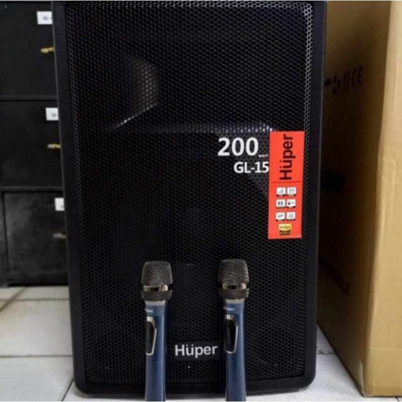 Speaker Portable Meeting huper gl15 || HUPER GL 15 WIRELESS ORIGINAL