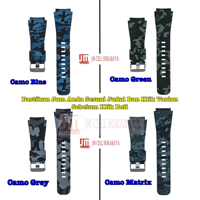 Tali Camo Strap Khusus Untuk Samsung Galaxy Watch 3 45mm / TicWatch Pro