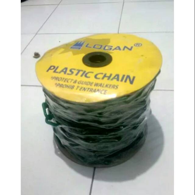 Rante plastik 8 mm - reling pembatas - rantai plastik 8 mm - reling rantai pembatas