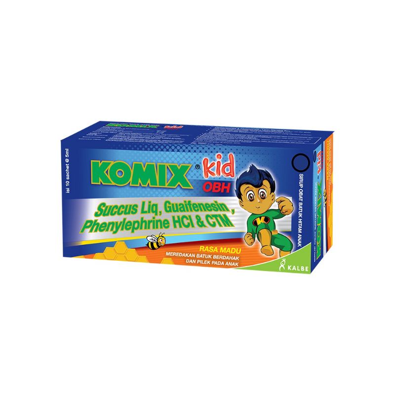 KOMIX KID OBH Rasa Madu Isi 10 Sachet/ Obat Batuk