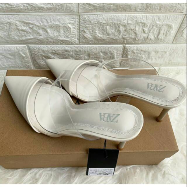 ZARA Vynil Mules (Heels 8cm)