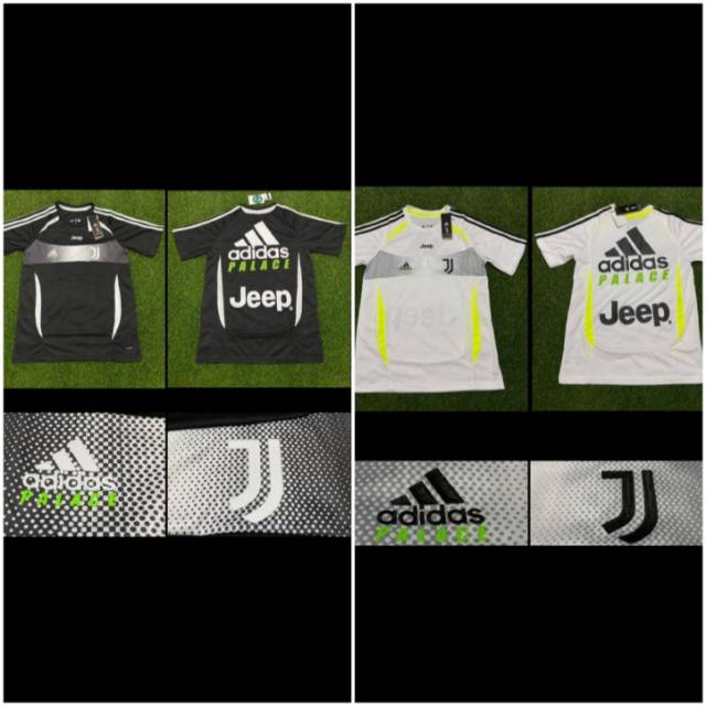 JERSEY BOLA JUVENTUS X PALACE TRAINING HITAM - PUTIH LIMITED EDITION 2020 GRADE ORI