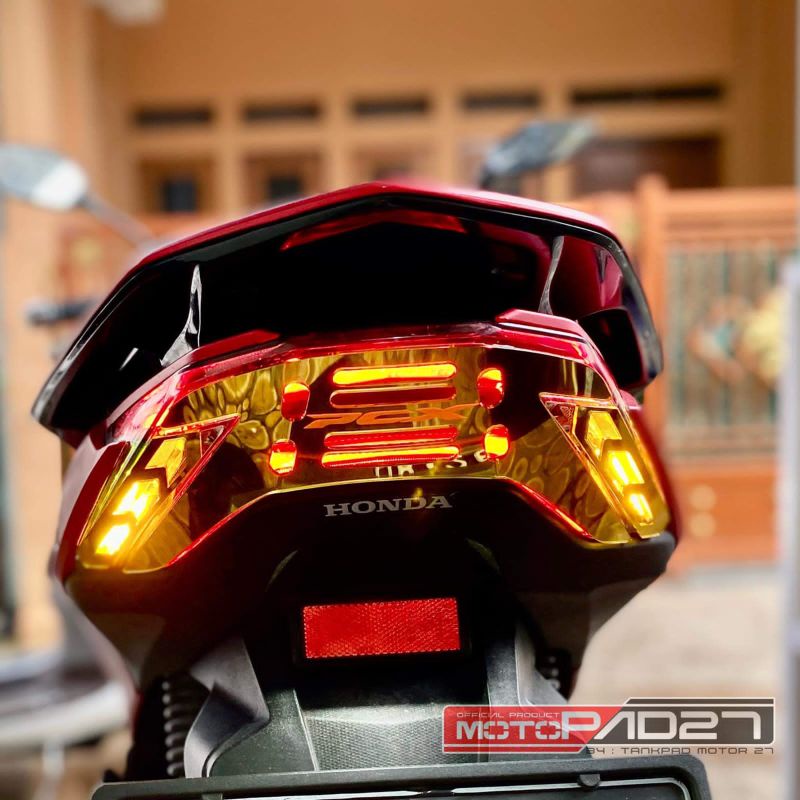 Motopad27 Garnish Acrylic Cover Lampu Sein Sen Depan Honda New Pcx 160 2021 2022