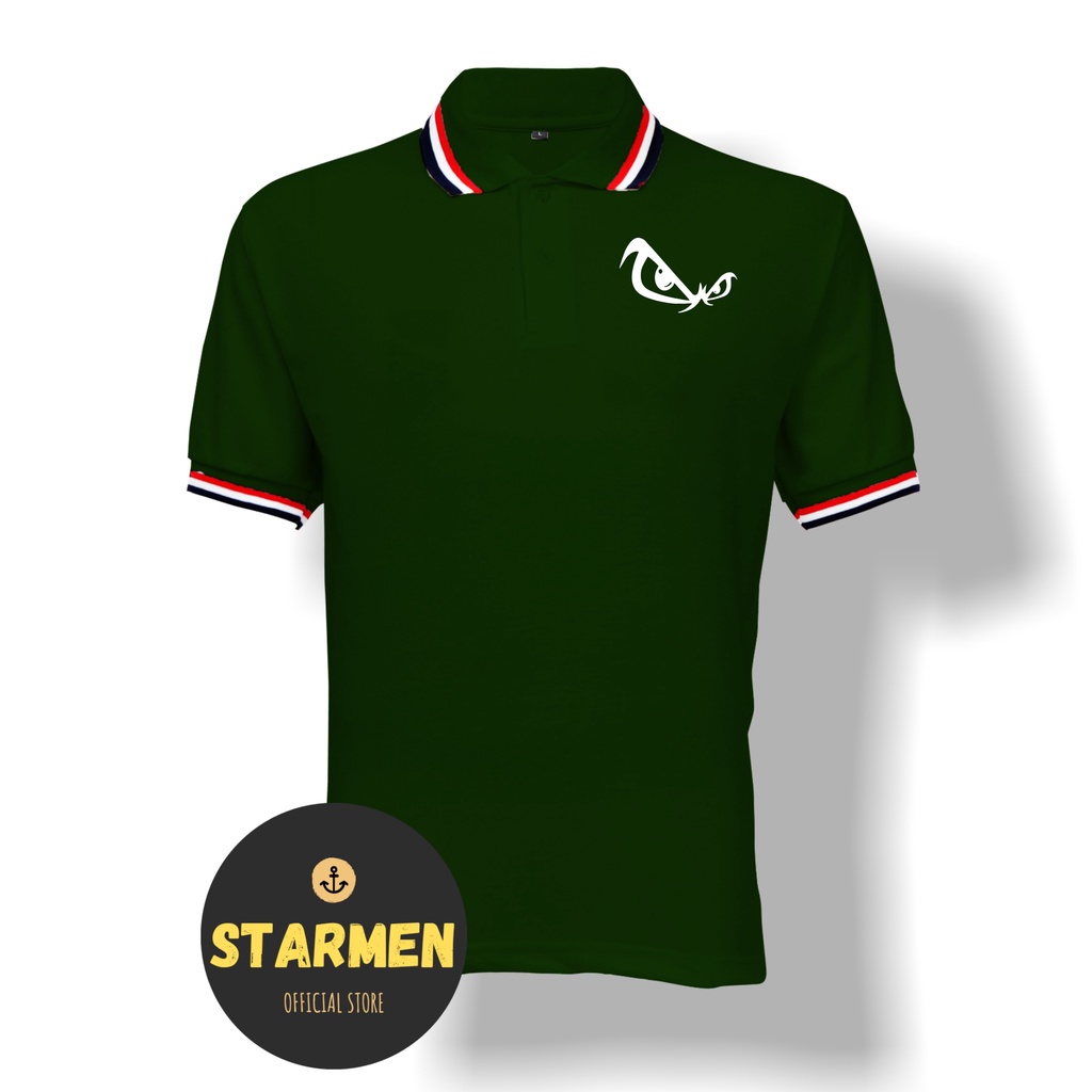 Kaos Polo Shirt Pria Kerah Logo FEAR EYES