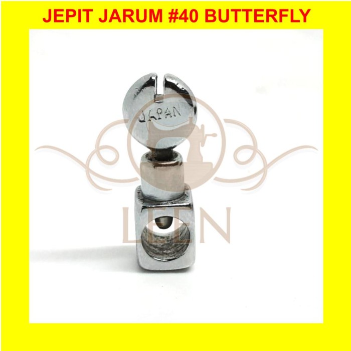 Jepit Jarum Butterfly Mesin Jahit Hitam Klasik Needle Clamp LEEN