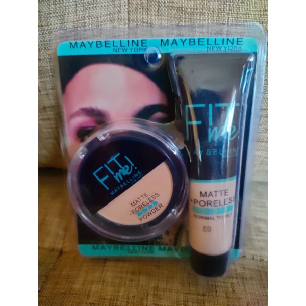 promo maybellline FIT me bedak + foundation
