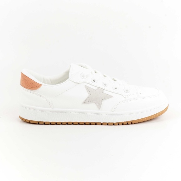 Blow Bunga Sepatu Sneakers Wanita Korea Casual BLTF 0039-Silver Star