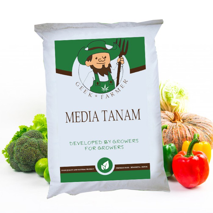 Khusus Gosend Media Tanam Tanah Organik Premium  (Geek Farmer)