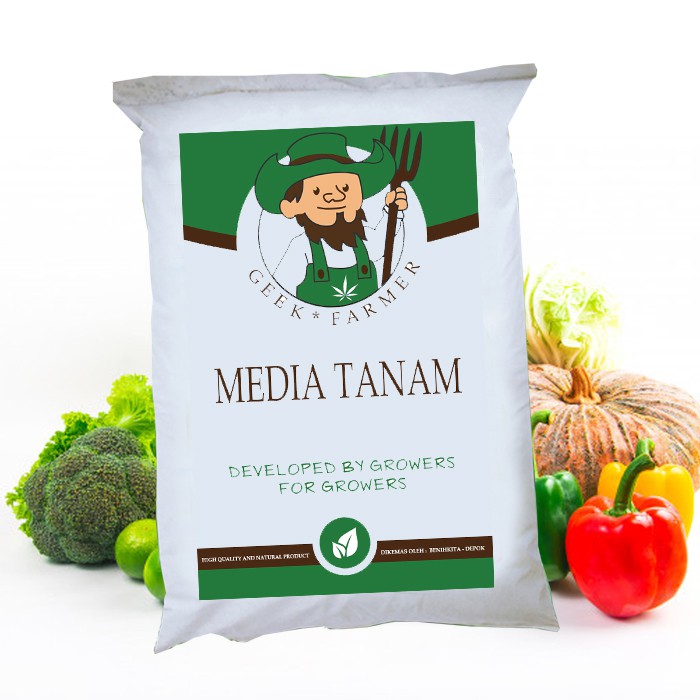 Khusus Gosend Media Tanam Tanah Organik Premium  (Geek Farmer) 700gram