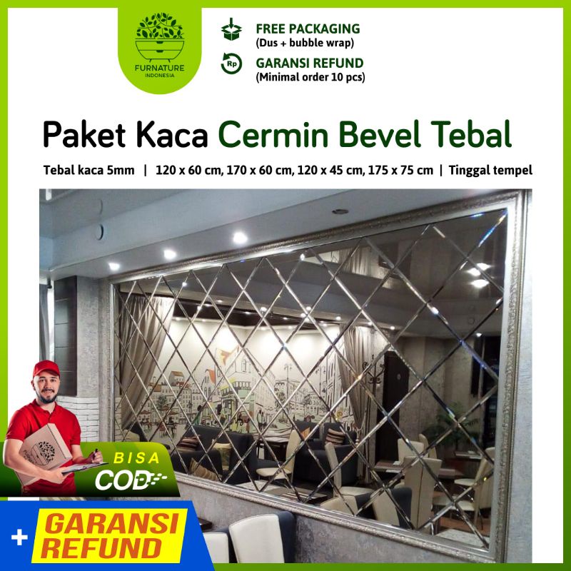 Kaca Cermin - cermin dinding - kaca cermin dekorasi dinding