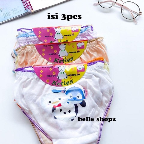 Set Isi 3Pcs Celana Dalam Anak Karakter Cd Anak MURAH Keties