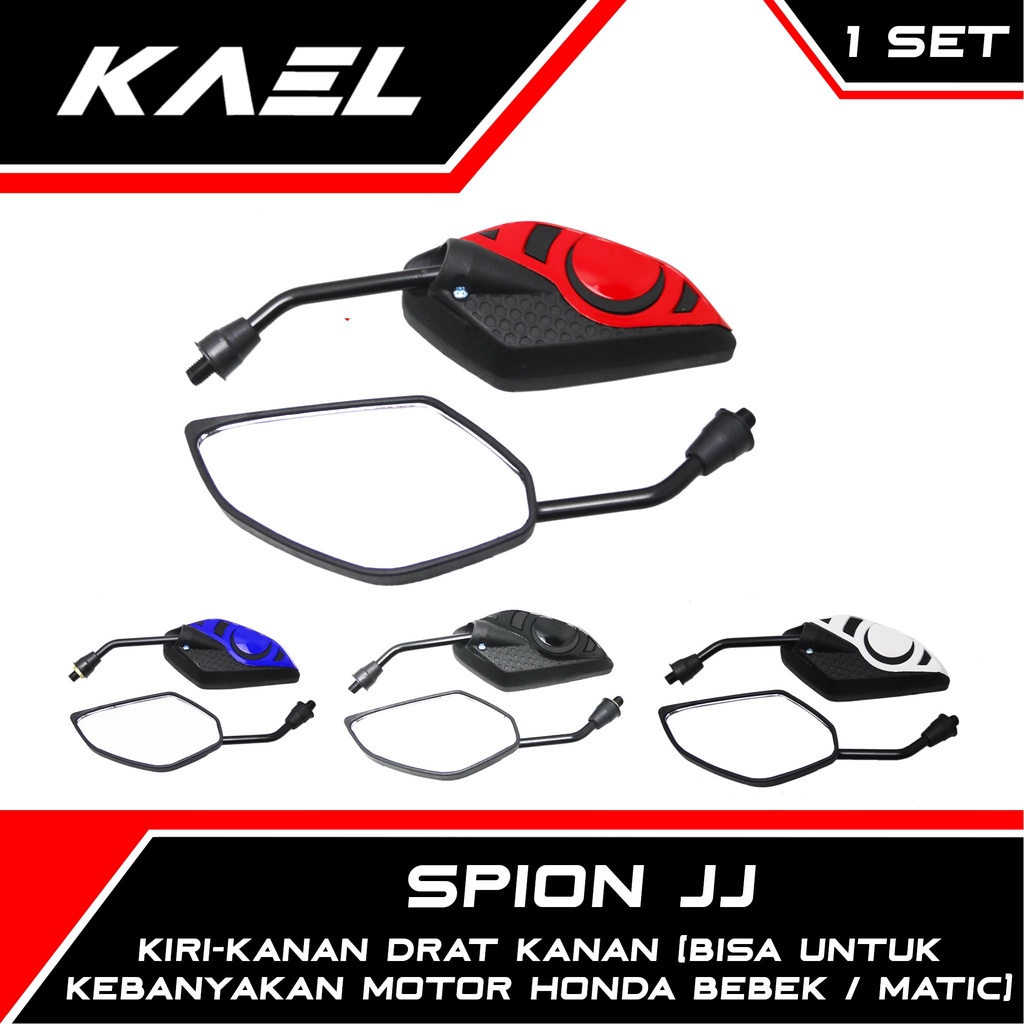 Spion JJ Variasi Honda Beat FI-F1-Pop-eSP-Street & Supra-X-125 & Blade-New & Revo-Absolute & Scoopy 