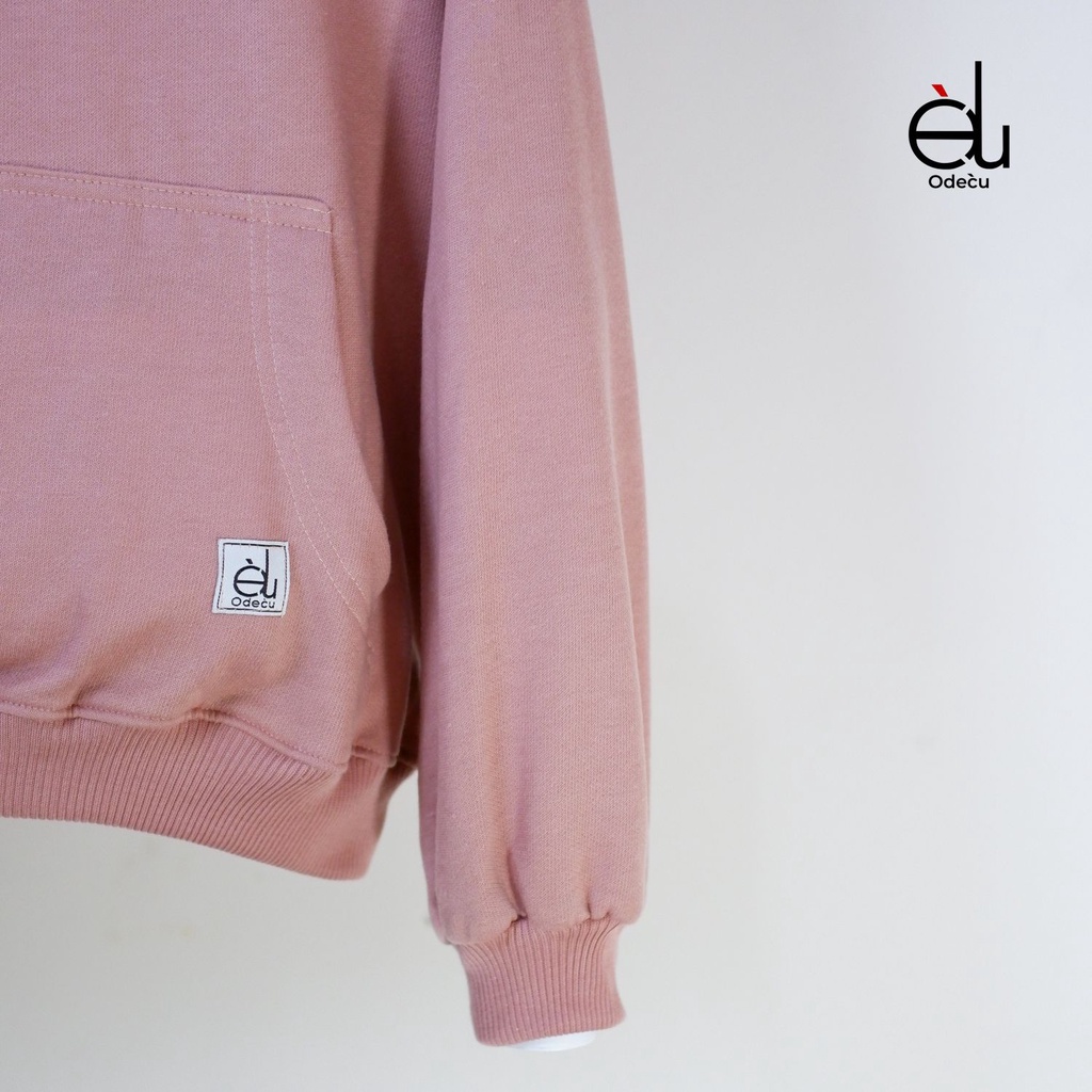 ODECU HOODIE DUSTY PINK SWEATER OVERSIZE WANITA PRIA