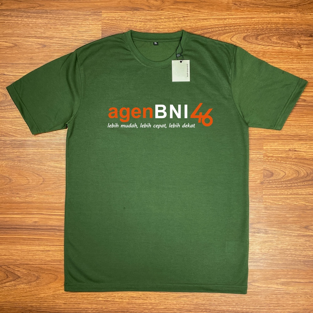 Kaos Baju Agen BNI 46 Tshirt Bahan Katun PE