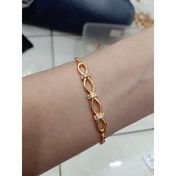 gelang tanagan wanita //gelang//perhiasan pengganti emas