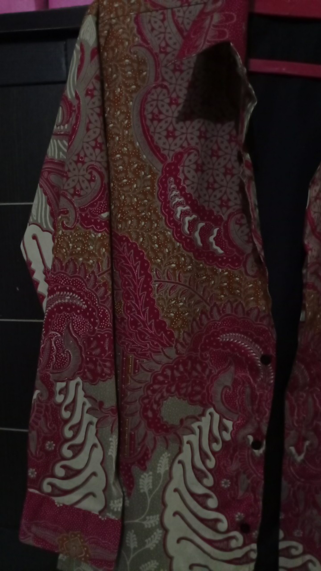 Batik Pria Opo Pink Full Furing Katun Halus Sragenan Size M-xxl Asli Solo