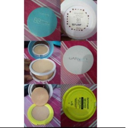PRELOVED BEDAK PADAT GARNIER NATURAL BEDAK PADAH WARDAH BB CAKE LIGHTENING