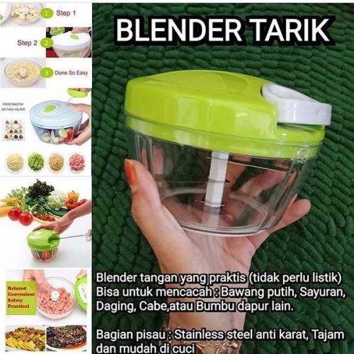 Speedy Chopper - Blender Tarik Manual /Pemotong Pencacah Serbaguna Sayur Buah Dan Daging Free Bubble