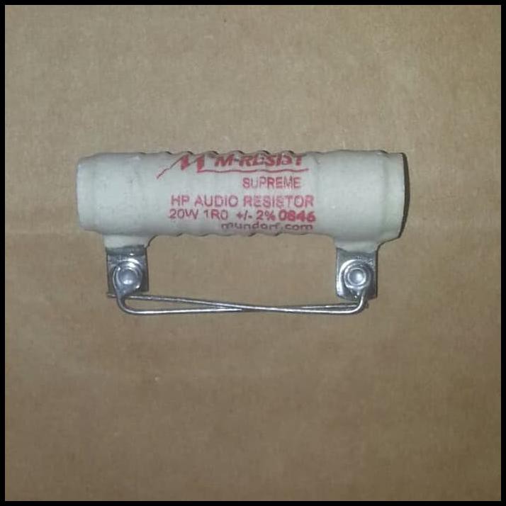 Promo Terbatas Mundorf M-Resist 1 Ohm 20 Watt.Untuk Stok Liat Deskripsi