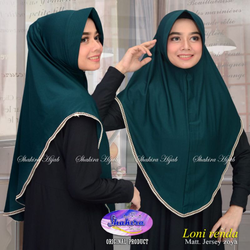 Kerudung Instan Lony Renda Hijab// Hijab Wanita Terlaris