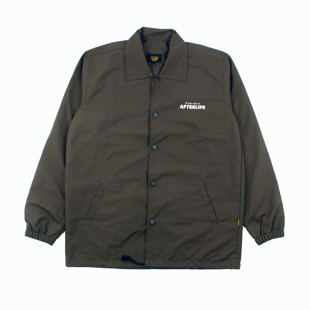AFTERLIFE - Coach Jacket Temp Olive
