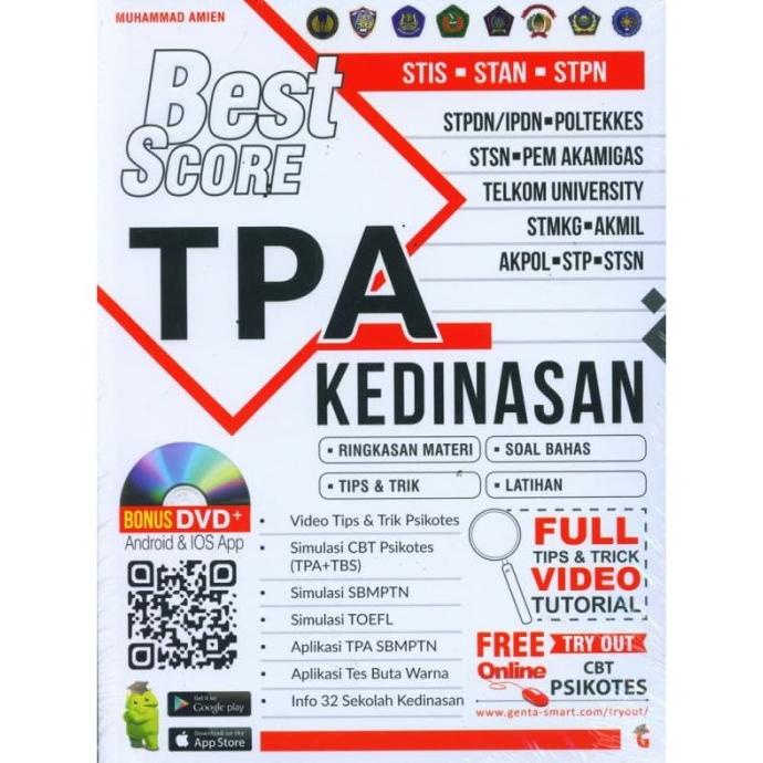 

cod Buku BEST SCORE TPA KEDINASAN oleh Muhammad Amien laris