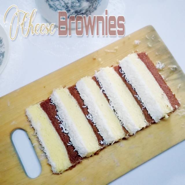 

Cheese Brownies Cake - Kue kukus packing dus box | brownies | bolu | roti coklat keju lembut enak