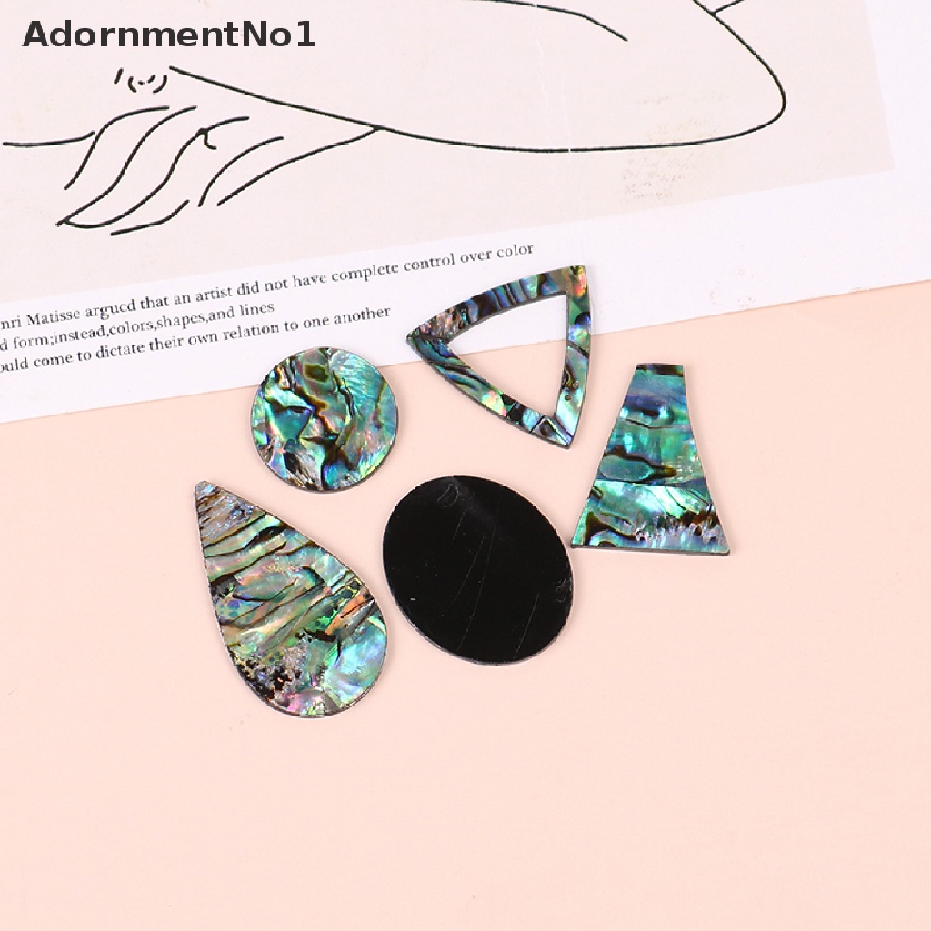 (AdornmentNo1) Manik-manik Kerang Abalone Alami Untuk Membuat Perhiasan Kalung / Anting