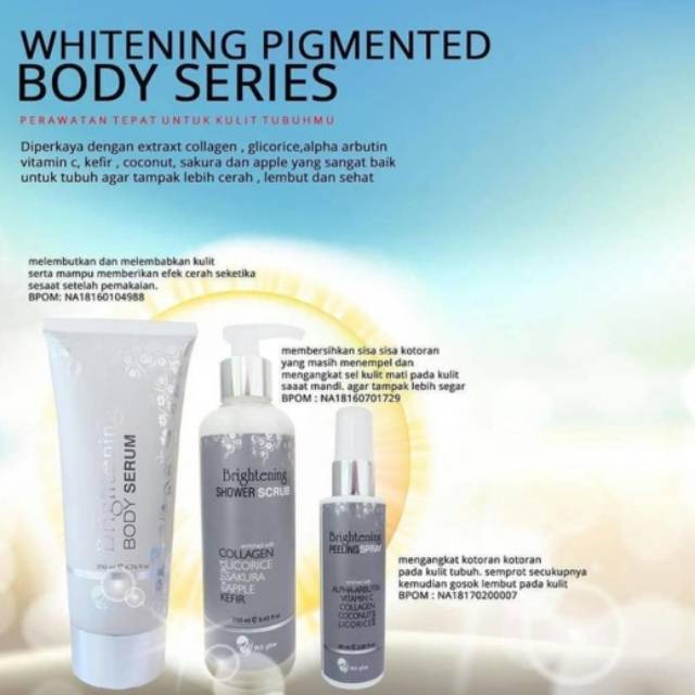 Body Whitening Pigmented Ms Glow Original/Paket Badan Ms Glow