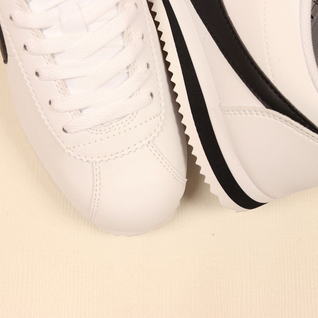 Nike Cortez Leather White Black Swoosh