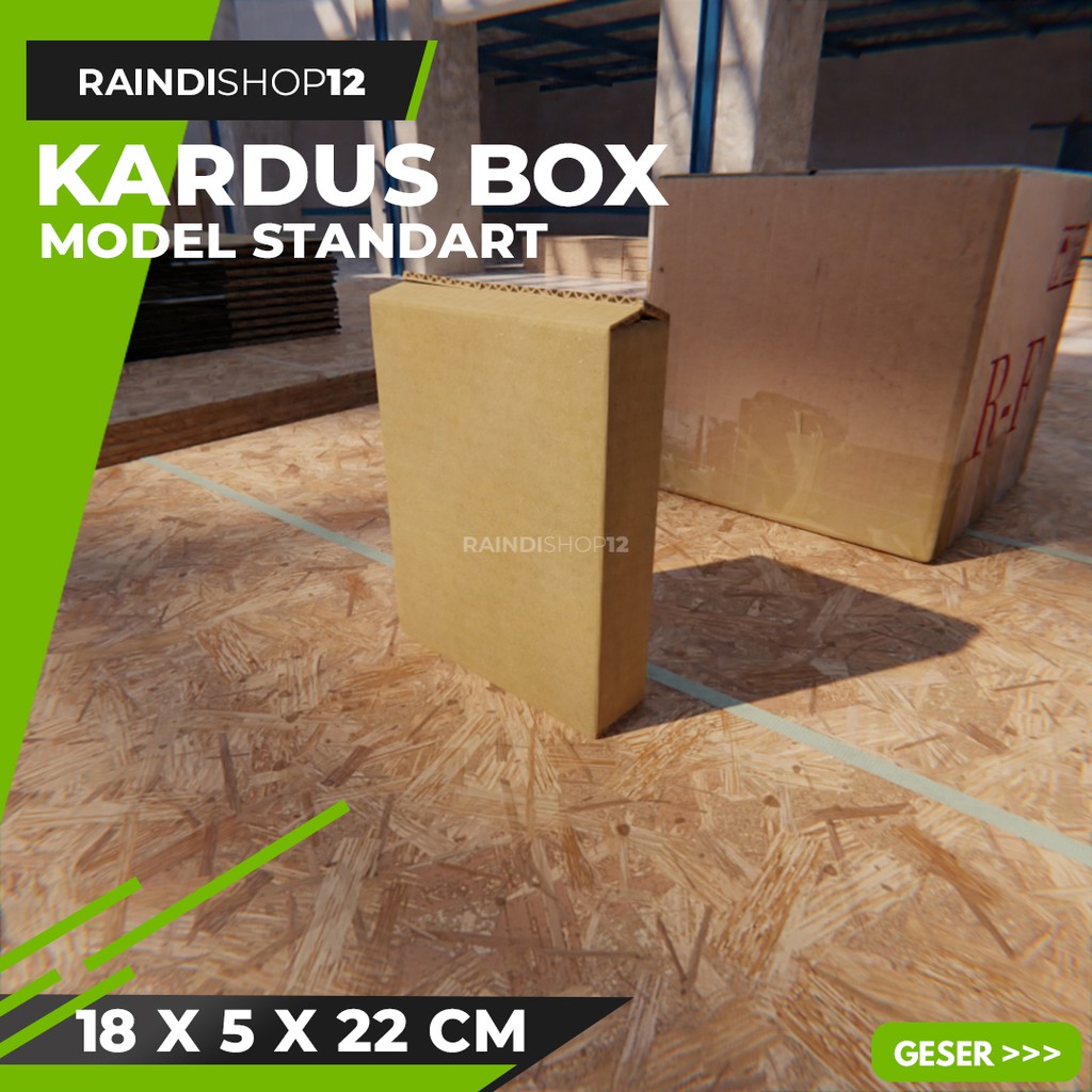 

BOX 18 X 5 X 22 CM KARDUS KOTAK KEMASAN PACKAGING KADO POLOS